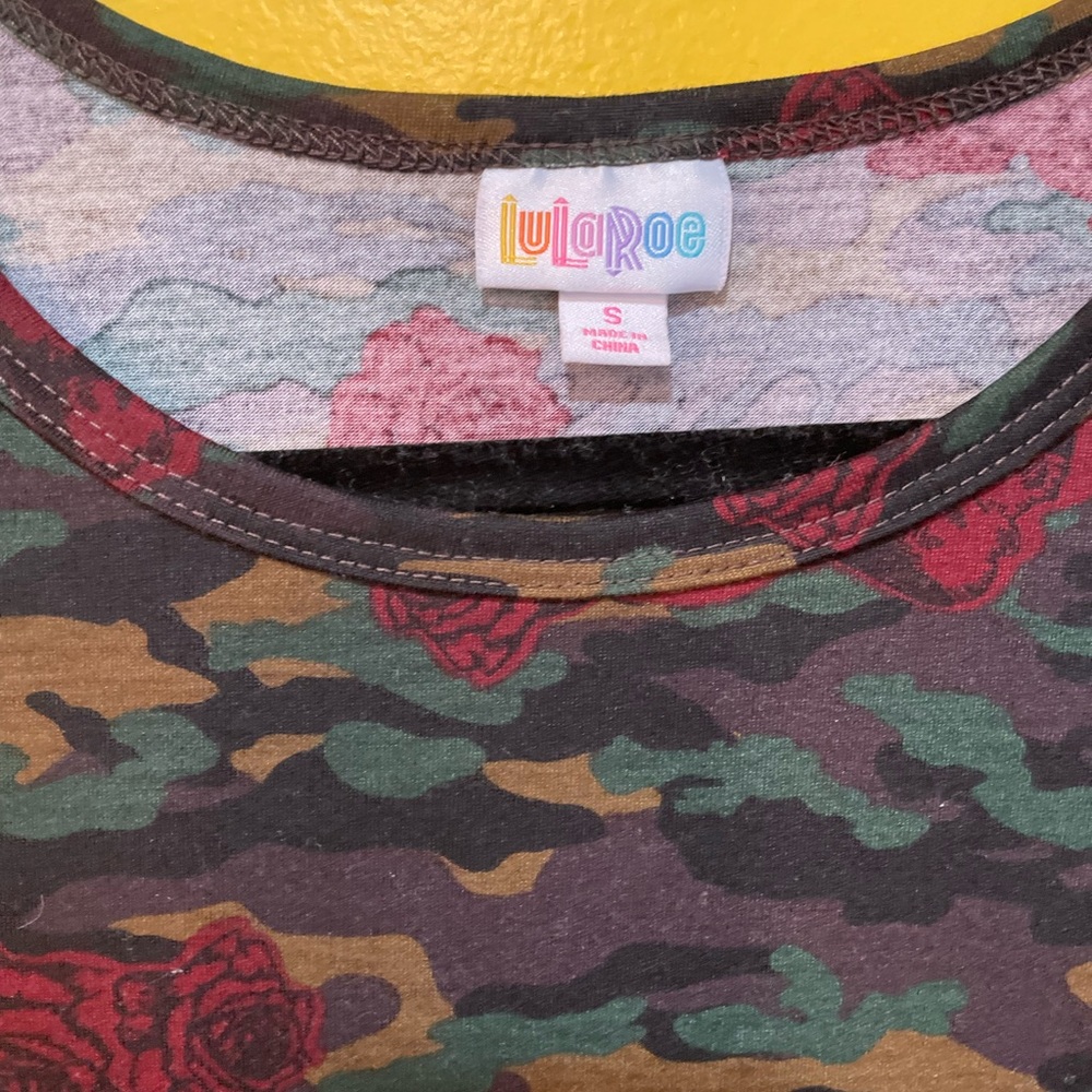 LULAROE CAMO ROSE DRESS - Picture 2 of 4